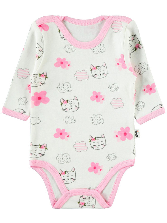 بادی ترک استین بلند یقه دکمه دخترانه