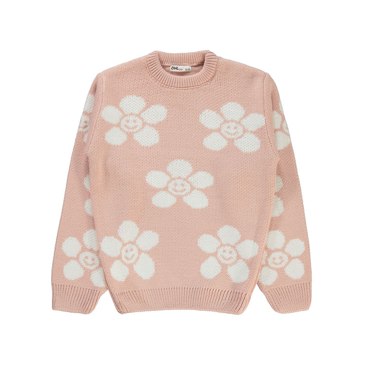 بلوز بافت طرح گلدار ترک دخترانه