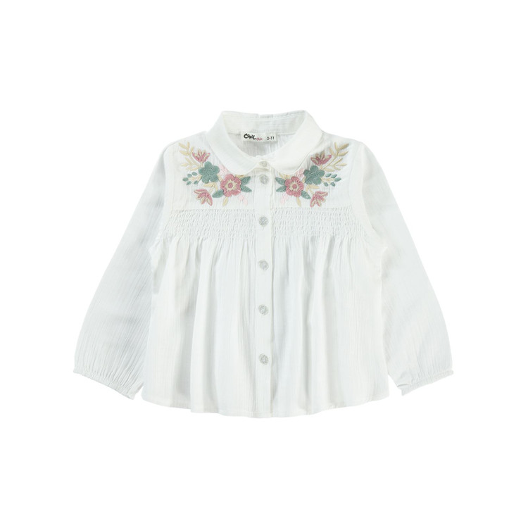 شومیز سفید ترک دخترانه