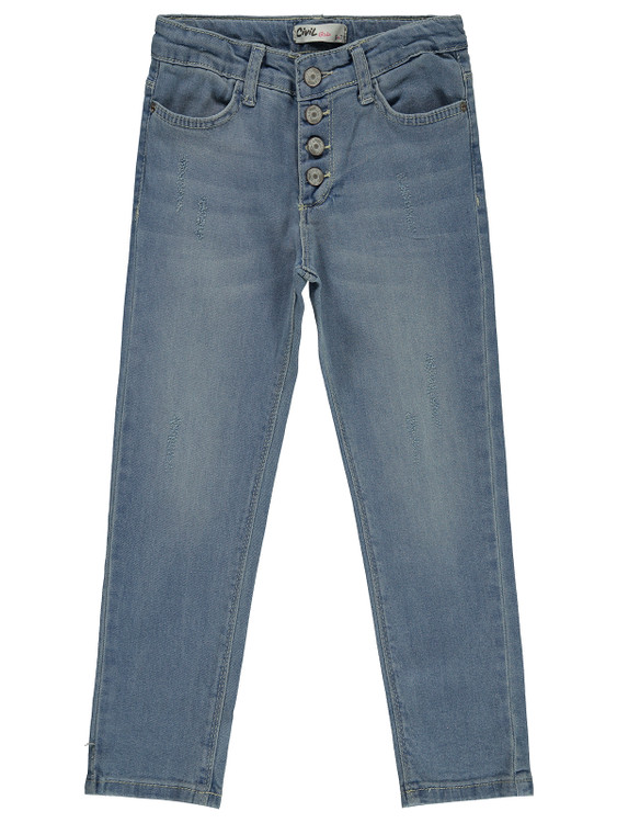 شلوار لی ترک دخترانه رنگ روشن برند civil