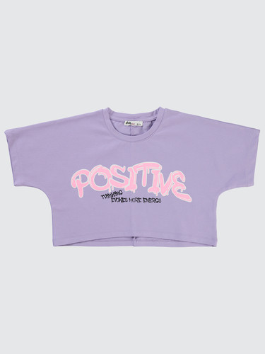 کراپ ترک دخترانه طرح positive برند civil