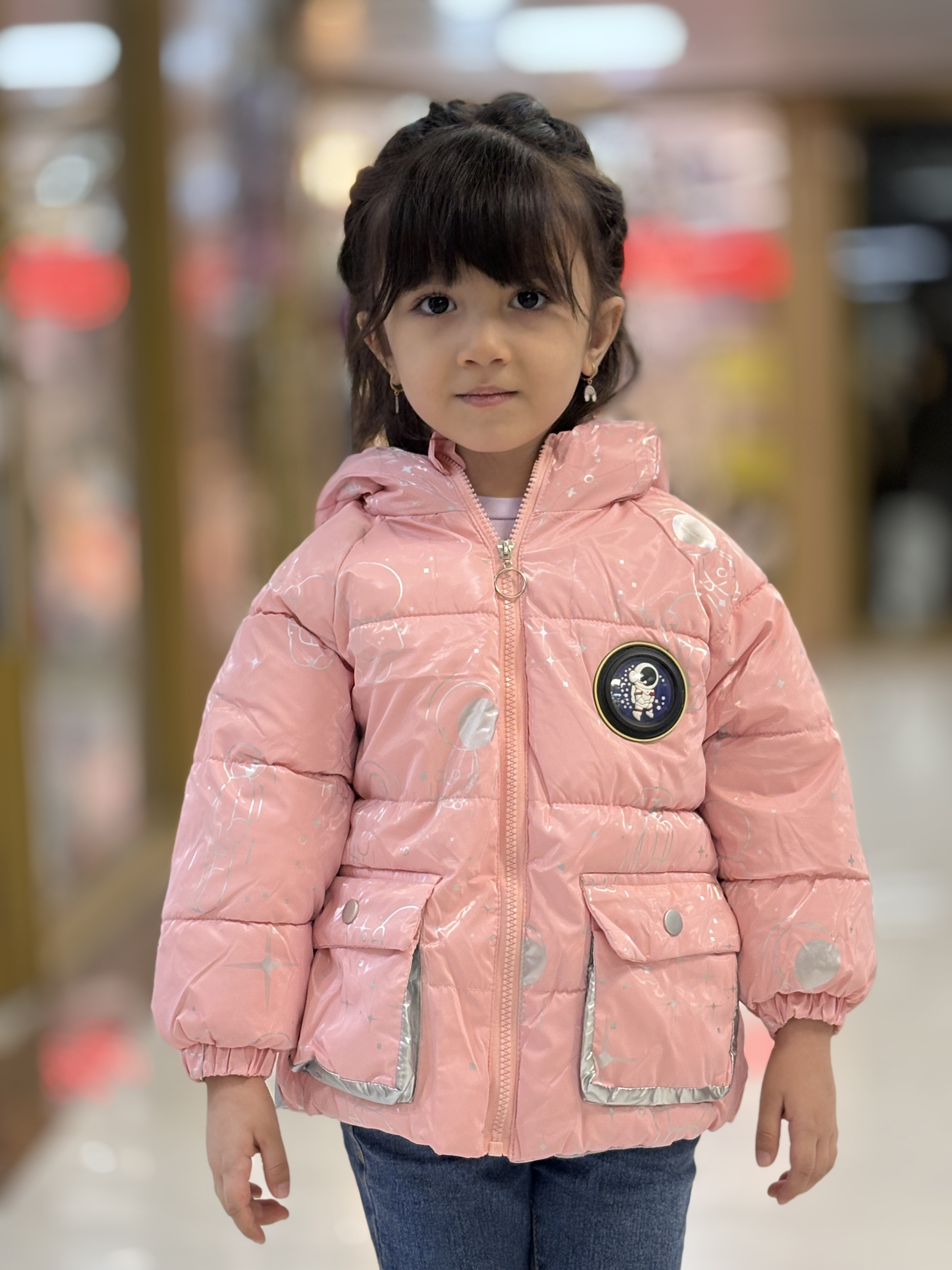 کاپشن وارداتی فضانوردی دخترانه